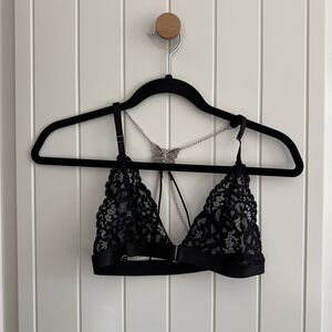 Elegant Black Lace Bralette
